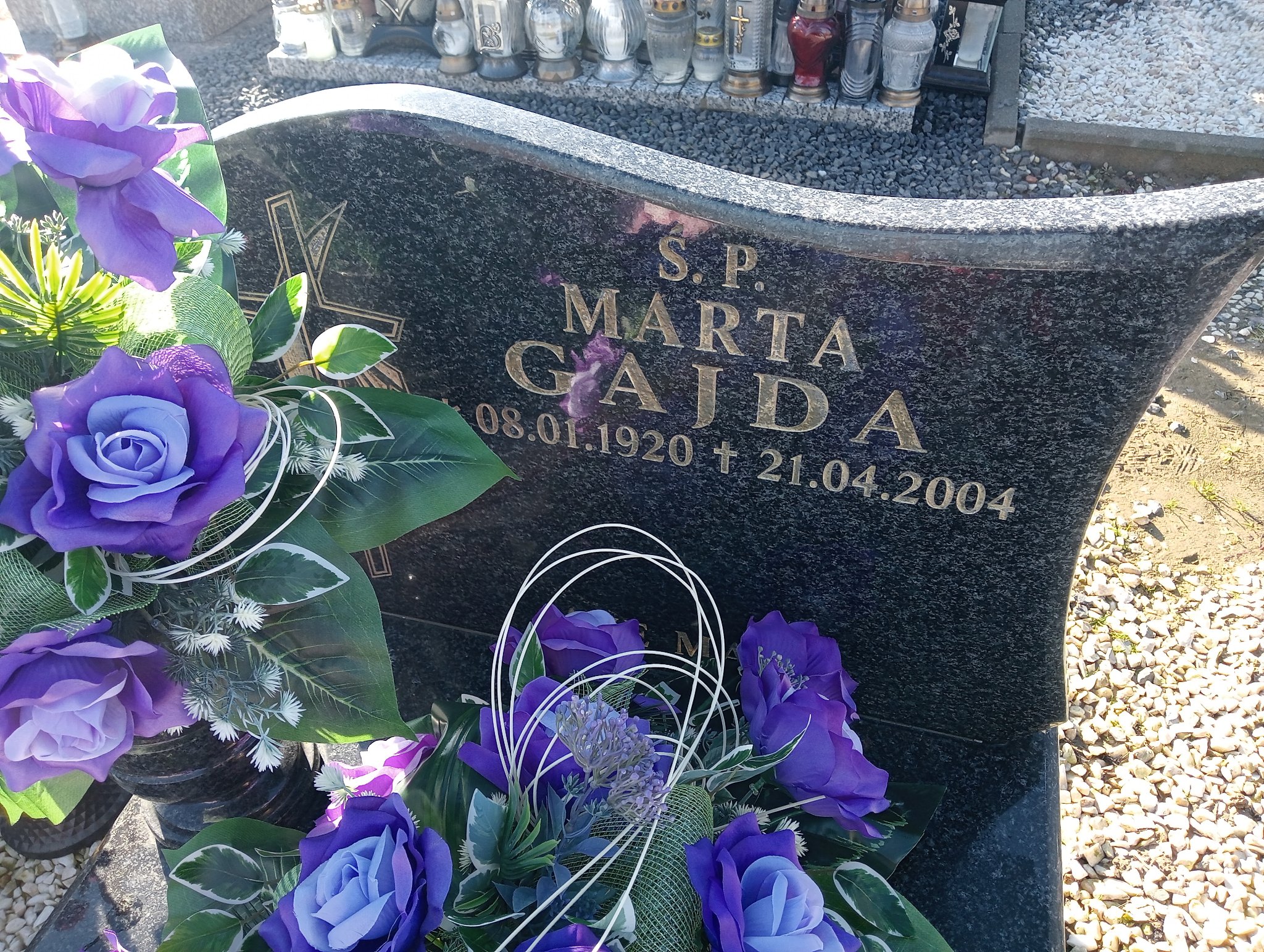 Marta Gajda 1920 Długołęka Gmina - Grobonet - Wyszukiwarka osób pochowanych