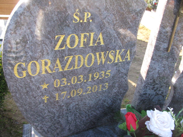 Zofia Gorazdowska 1935 Długołęka Gmina - Grobonet - Wyszukiwarka osób pochowanych