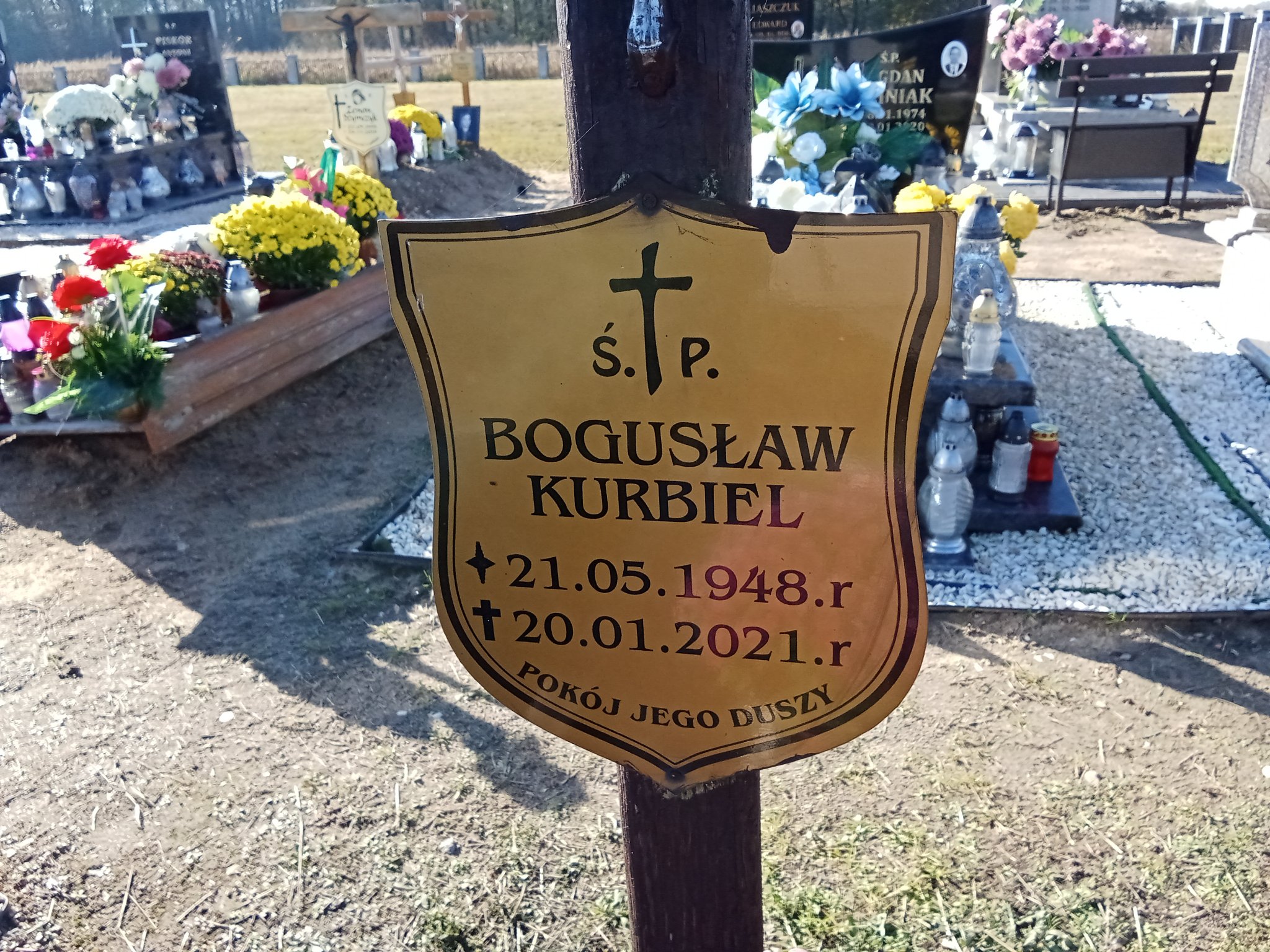 Bogusław Kurbiel 1948 Długołęka Gmina - Grobonet - Wyszukiwarka osób pochowanych
